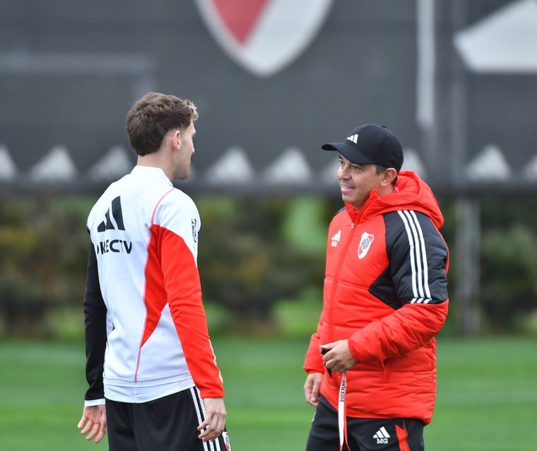El DT ultima detalles para el duelo copero. Foto: @RiverPlate