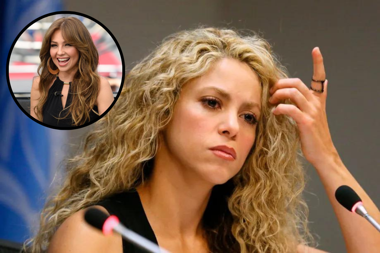 Shakira nunca trabajó en una producción musical con Thalía.