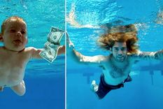 Spencer Elden, siendo un bebé y con 30 años, la víctima. Foto: Mvs.