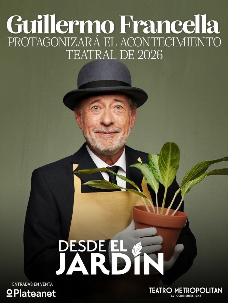 Desde el jardín se estrena este jueves en el Teatro Metropolitan. Desde el jardín se estrena este jueves en el Teatro Metropolitan.