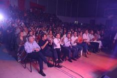 Morales, Facundo Manes, Alfredo Cornejo y Tadeo García Zalazar, entre otros, en el encuentro partido desarrollado esta semana en San Rafael. Foto: Twitter Gerardo Morales.