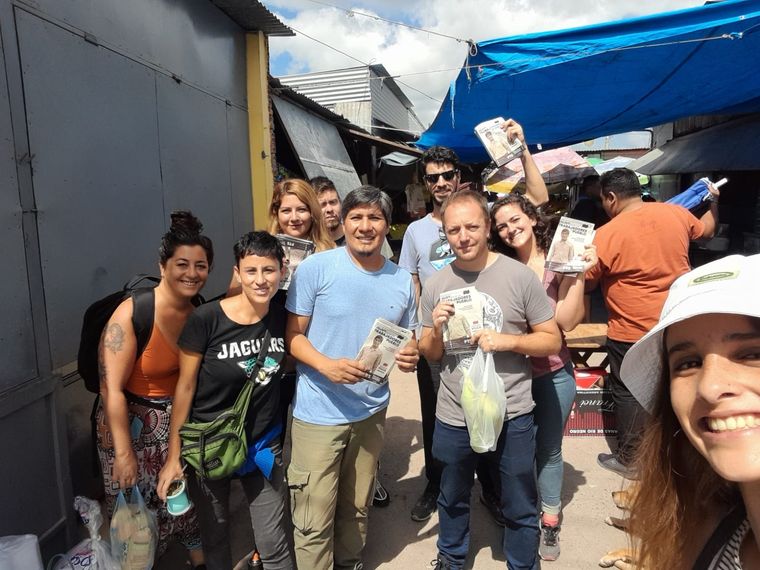 Campaña Alejandro Vilca, diputado nacional y candidato a gobernador del FIT en Jujuy. Foto: Twitter @vilcalejandro