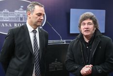 Manuel Adorni fue uno de los funcionarios en defender Homo Argentum. También lo hizo Javier Lanari. Foto: Presidencia