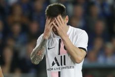 Leo sufrió un duro golpe en la rodilla Foto: EFE