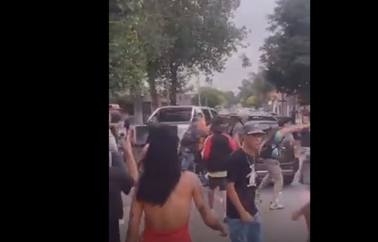 El hecho ocurrió en una plaza de Merlo
