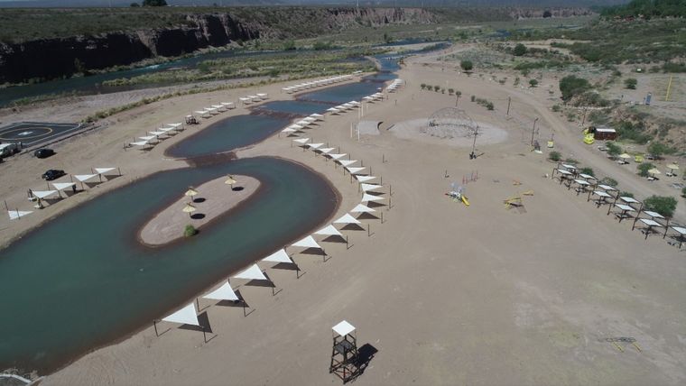 Las playas de Luján son muy buscadas por mendocinos y turistas Foto: Turismo Luján de Cuyo