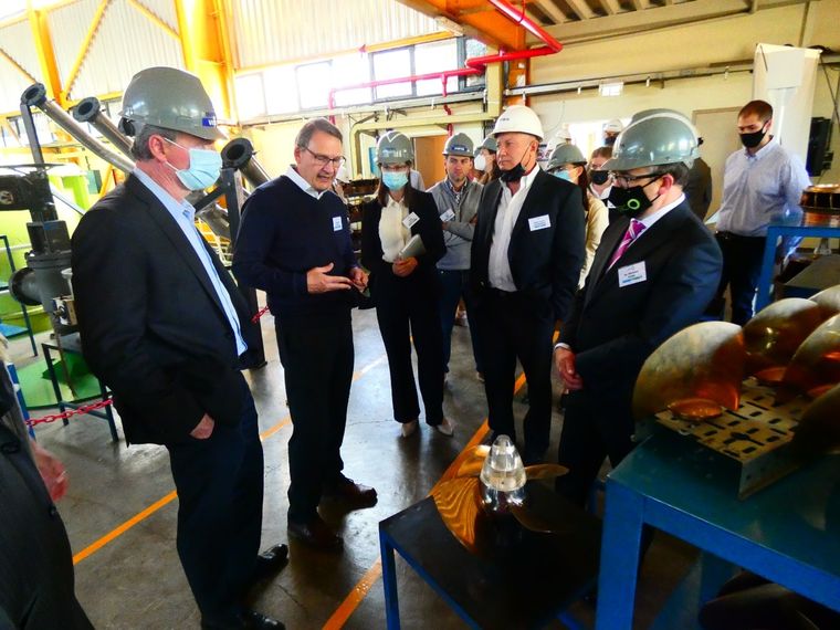 La visita de Fortescue a Impsa Foto: IMPSA Prensa