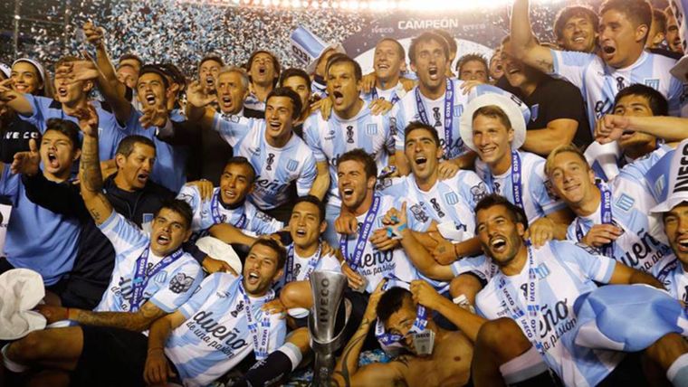 El título de 2014 fue uno de los más festejados por la hinchada de Racing.