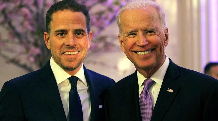 Hunter Biden y su padre Joe. Foto: Getty Images.