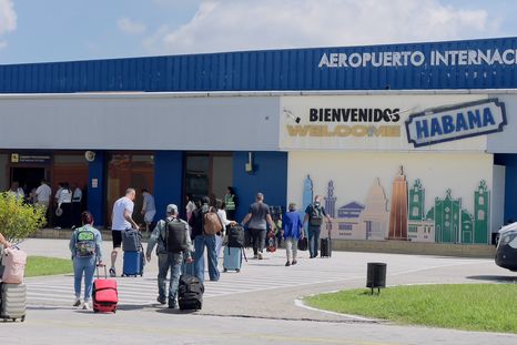 El aeropuerto José Martí, en La Habana, Cuba. El aeropuerto José Martí, en La Habana, Cuba.