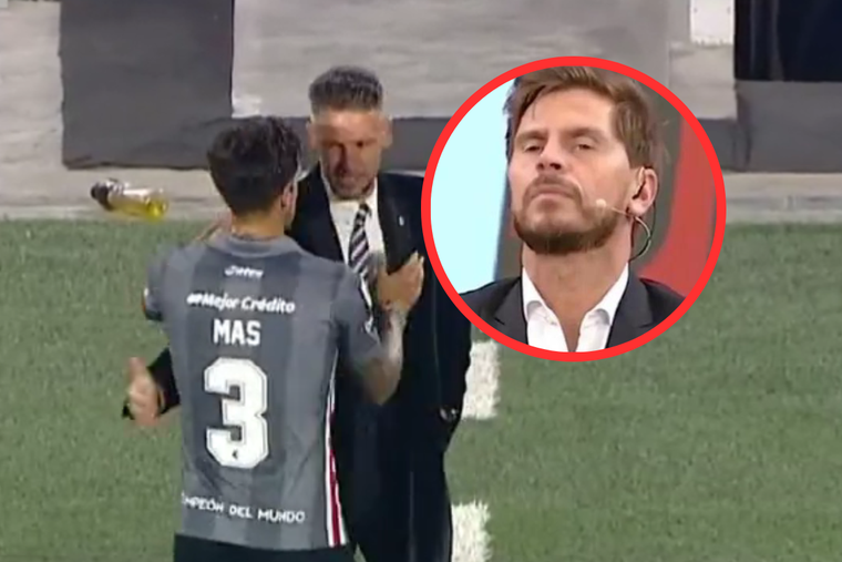 Más, ex Boca, se acercó a saludar a Demichelis y Vignolo disparó un picante comentario