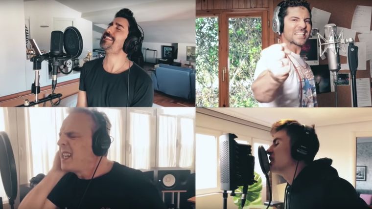 Reconocidas figuras de la música española en una versión 2020 del clásico Resistiré.
