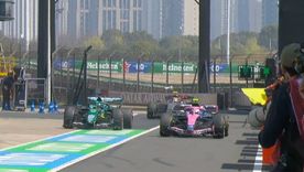 Franco Colapinto vivió un momento curioso en el pit lane.