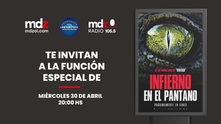 Infierno en el Pantano tendrá su función especial en Cinemacenter, de La Barraca Mall.