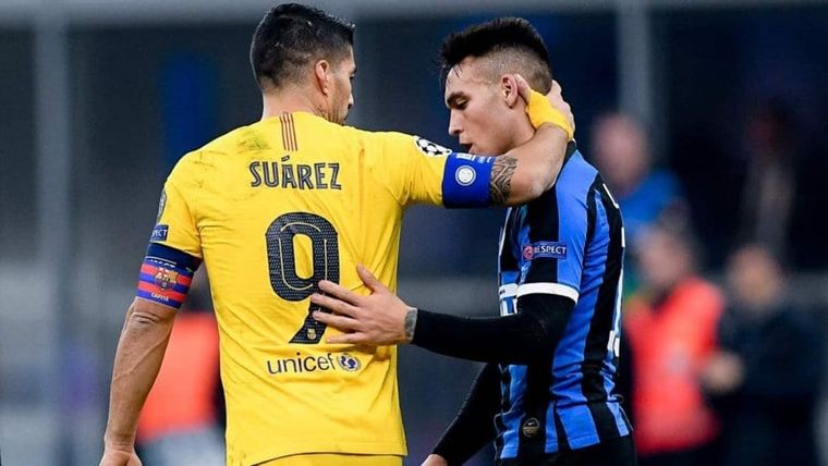 Suárez y Lautaro podrían juntarse en el Barcelona. Foto: publicada en Marca