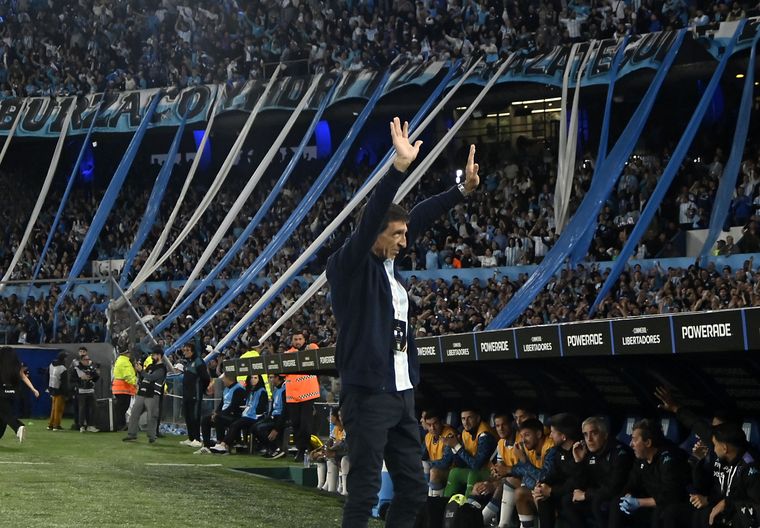 Gustavo Costas quedó exultante tras el triunfo de Racing.
