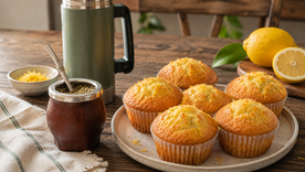No puedes dejar de probar esta receta de muffins de limón
