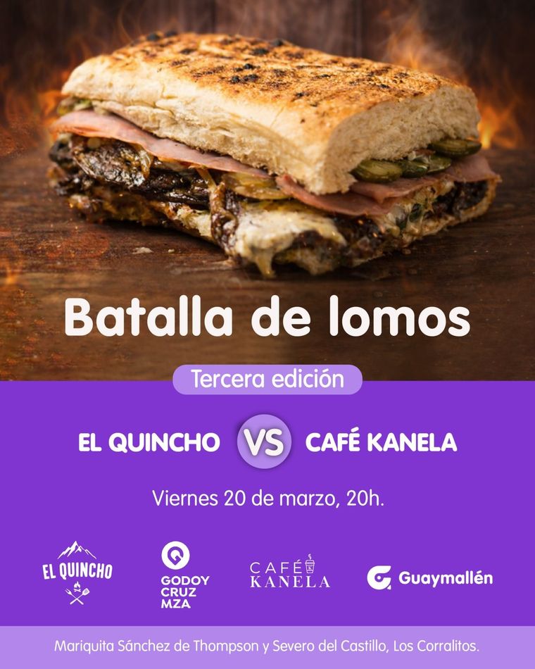 Guaymallén recibe la tercera Batalla de Lomos con un esperado duelo culinario. Guaymallén recibe la tercera Batalla de Lomos con un esperado duelo culinario.