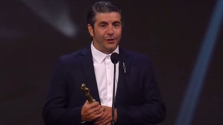 El actor defendió la industria nacional en su discurso. / Captura Telefe