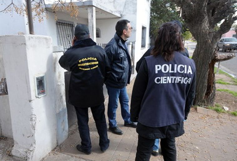 Es intensa la movilización policial por Candela. Foto: Telam