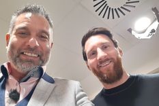 Guillem Balagué con Lionel Messi. Foto: Twitter