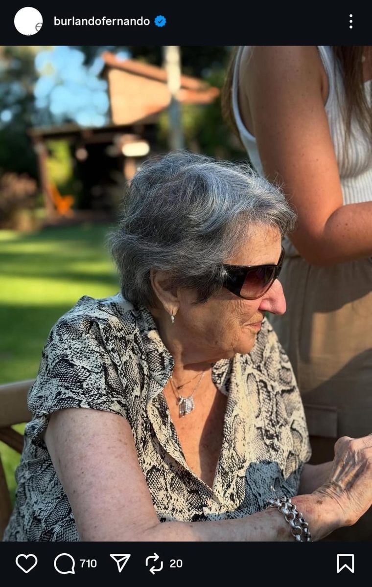 La imagen que acompañó el sentido texto del abogado. Créditos: Instagram / burlandofernando La imagen que acompañó el sentido texto del abogado. Créditos: Instagram / burlandofernando