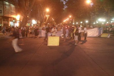 MDZol | La primera esquina cortada fue San Martín y Godoy Cruz. Foto: MDZ