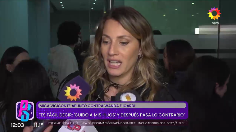 Micaela Viciconte opinó duramente sobre Wanda Nara y Mauro Icardi. Foto: captura de video YouTube/ El Trece. Micaela Viciconte opinó duramente sobre Wanda Nara y Mauro Icardi. Foto: captura de video YouTube/ El Trece.