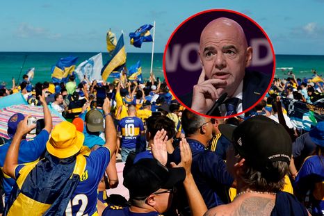 Gianni Infantino se pronunció respecto de la manifestación de hinchas de Boca en las playas de Miami. Gianni Infantino se pronunció respecto de la manifestación de hinchas de Boca en las playas de Miami.