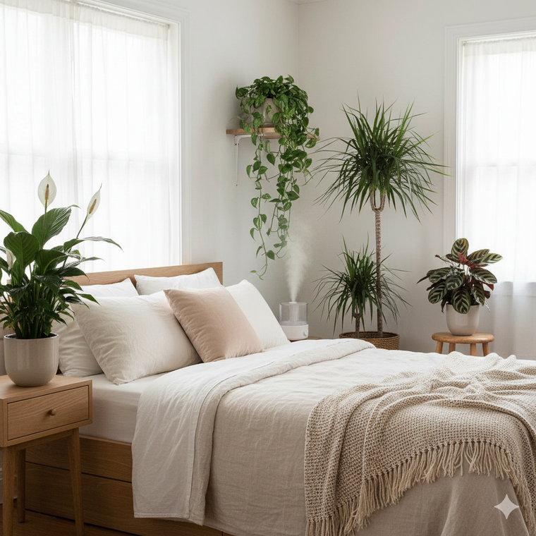 Las plantas ayudan a mejorar el descanso. Fuente: IA Gemini.