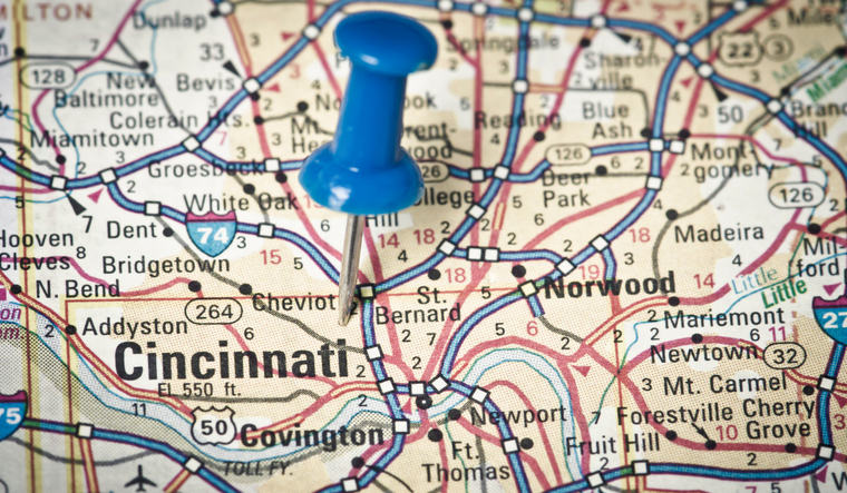 La ubicación de Cincinnati es considera estratégica para el comercio. La ubicación de Cincinnati es considera estratégica para el comercio.