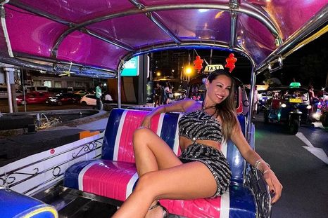 El animal print de Pampita en NY.