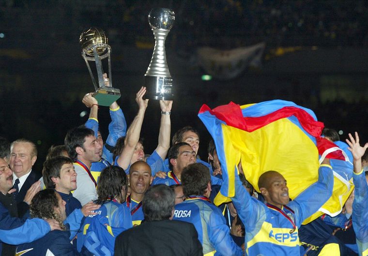 Boca salió campeón de la Intercontinental 2003. Foto: Archivo NA