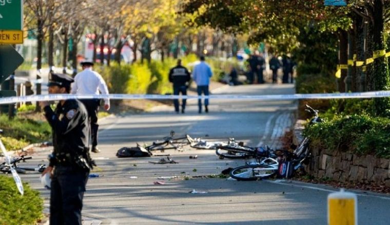 El atentado ocurrió en la bicisenda de New York que bordea el Hudson.