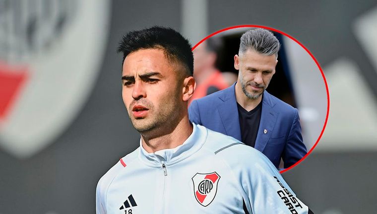 El Pity Martínez habló sobre la salida de Demichelis. Foto: River Plate y Fotobaires