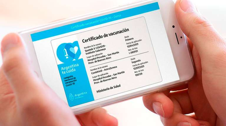El pase sanitario se habilita con las 2 dosis de la vacuna.
