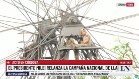 El operativo de seguridad para controlar el acto de Javier Milei en Córdoba incluyó francotiradoes.
