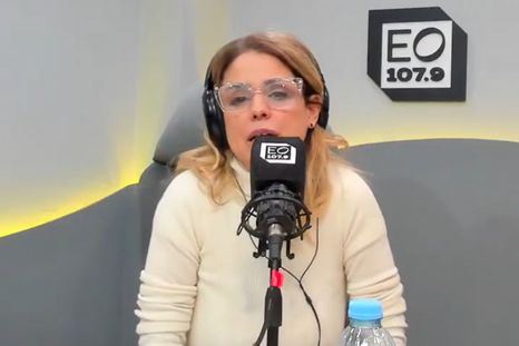 La comunicadora decidió hablar sin pelos en la lengua. Foto: captura de video/ El Observador. La comunicadora decidió hablar sin pelos en la lengua. Foto: captura de video/ El Observador.