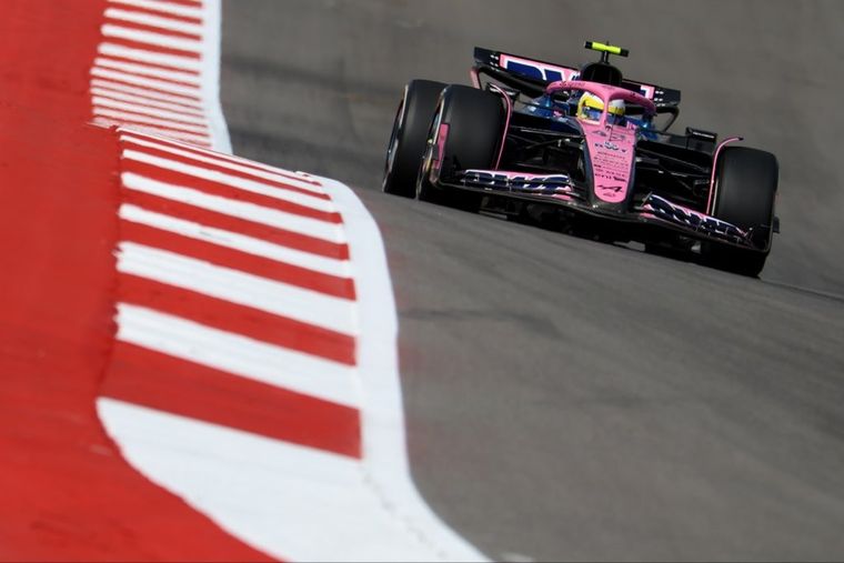 Franco Colapinto finalizó P16 en la FP1 del Gran Premio de Estados Unidos. Foto: @AlpineF1Team