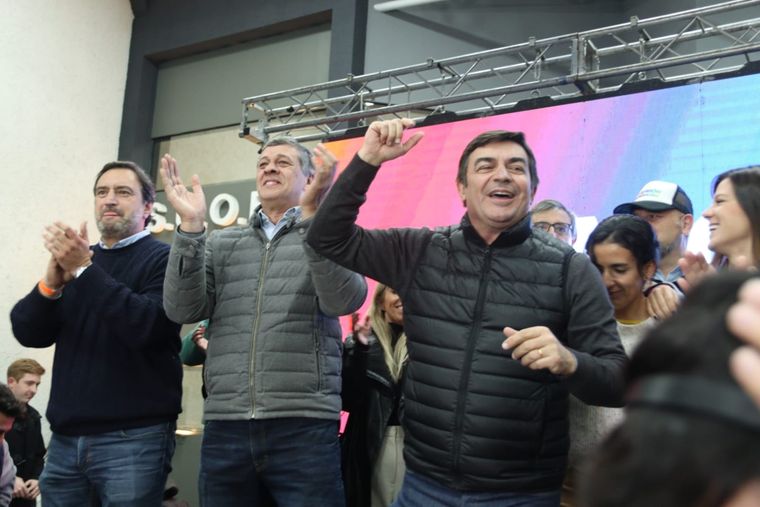 Ariel Pringles, Daniel Orozco y Omar De Marchi Foto: Santiago Tagua / MDZ