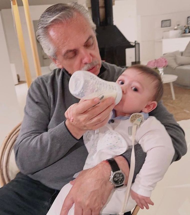 Alberto Fernández junto a su hijo Francisco Foto: Instagram de Alberto Fernández