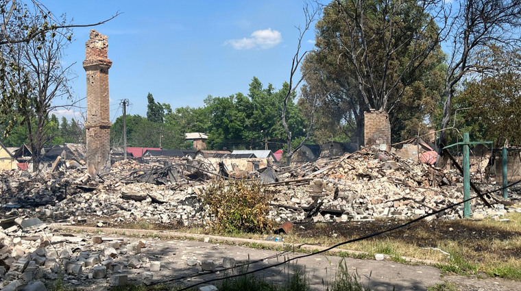 Lugares como Rodynske han quedado en ruinas.