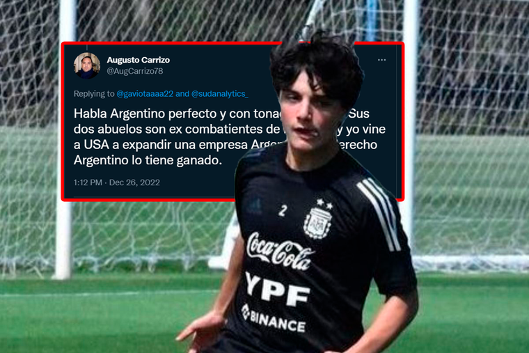 La tremenda respuesta del padre de Máximo Carrizo, estadounidense hijo de argentinos, ante las dudas por su argentinidad.