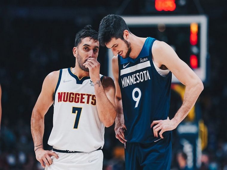Bolmaro se quedó con el duelo de argentinos en la NBA. Foto: @Amamoselbasquet