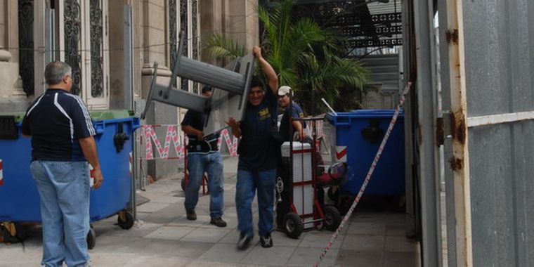 Las obras en el Colón parecen interminables. Foto: Télam