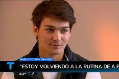 Tiziano Gravier dio su primera nota para la televisión después de ser brutalmente golpeado