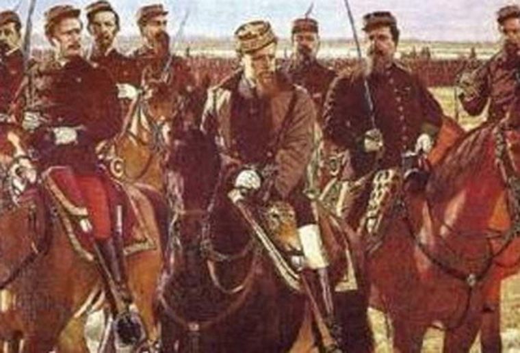 Julio Roca en su conquista del Desierto. Julio Roca en su conquista del Desierto.