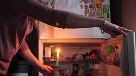 Heladera y luz cortada. Foto: Diario Río Negro