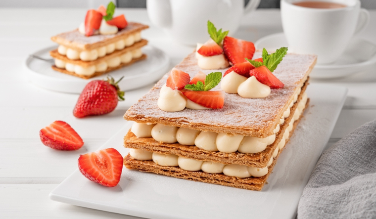 Receta fácil de milhojas de crema y nata: el postre perfecto Foto: Shutterstock