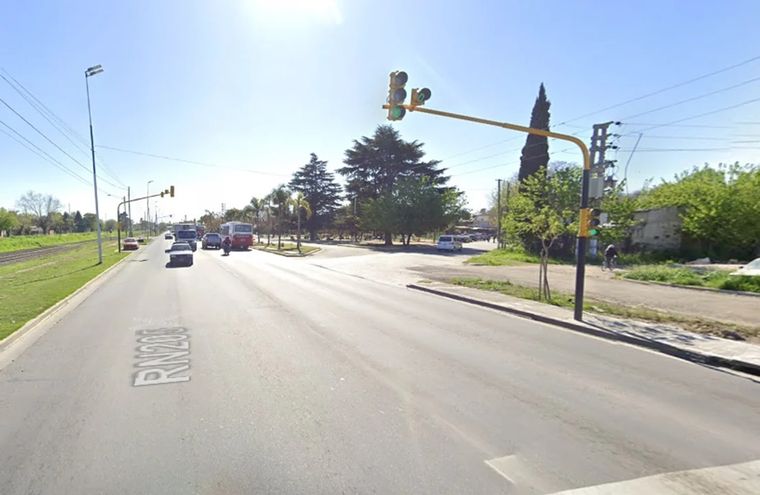 El hecho ocurrió en la intersección de la Avenida Argentina y la Ruta 205 en la localidad de Tristán Suárez. Foto: NA